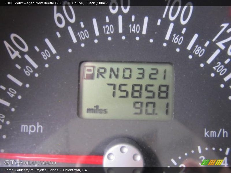 Black / Black 2000 Volkswagen New Beetle GLX 1.8T Coupe