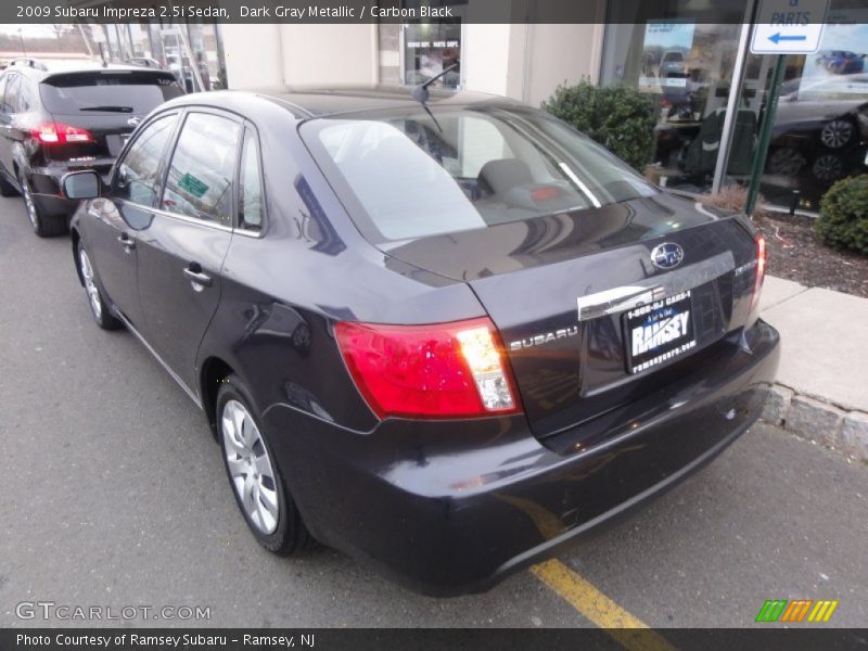 Dark Gray Metallic / Carbon Black 2009 Subaru Impreza 2.5i Sedan