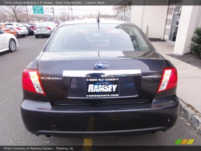 Dark Gray Metallic / Carbon Black 2009 Subaru Impreza 2.5i Sedan