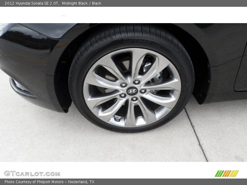 Midnight Black / Black 2012 Hyundai Sonata SE 2.0T