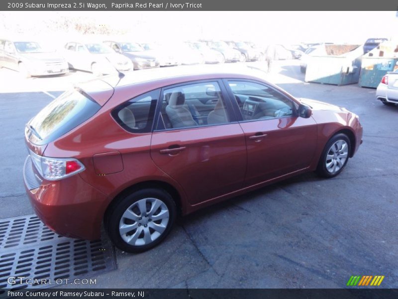Paprika Red Pearl / Ivory Tricot 2009 Subaru Impreza 2.5i Wagon