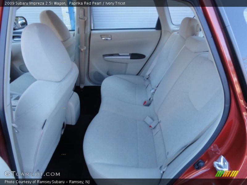 Paprika Red Pearl / Ivory Tricot 2009 Subaru Impreza 2.5i Wagon