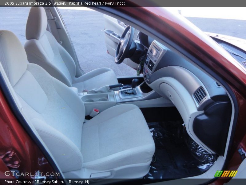 Paprika Red Pearl / Ivory Tricot 2009 Subaru Impreza 2.5i Wagon