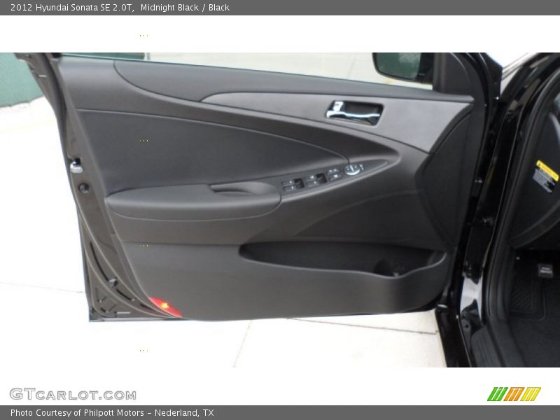 Midnight Black / Black 2012 Hyundai Sonata SE 2.0T