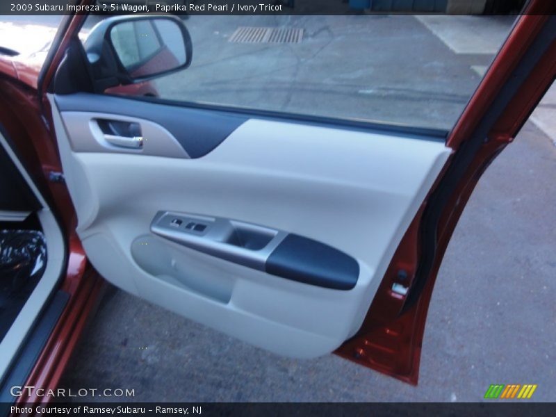 Paprika Red Pearl / Ivory Tricot 2009 Subaru Impreza 2.5i Wagon