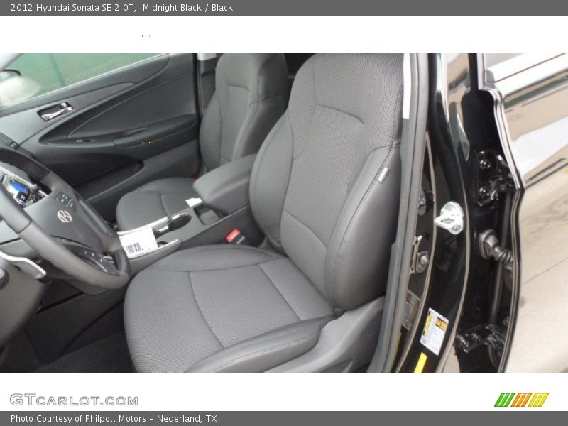 Midnight Black / Black 2012 Hyundai Sonata SE 2.0T