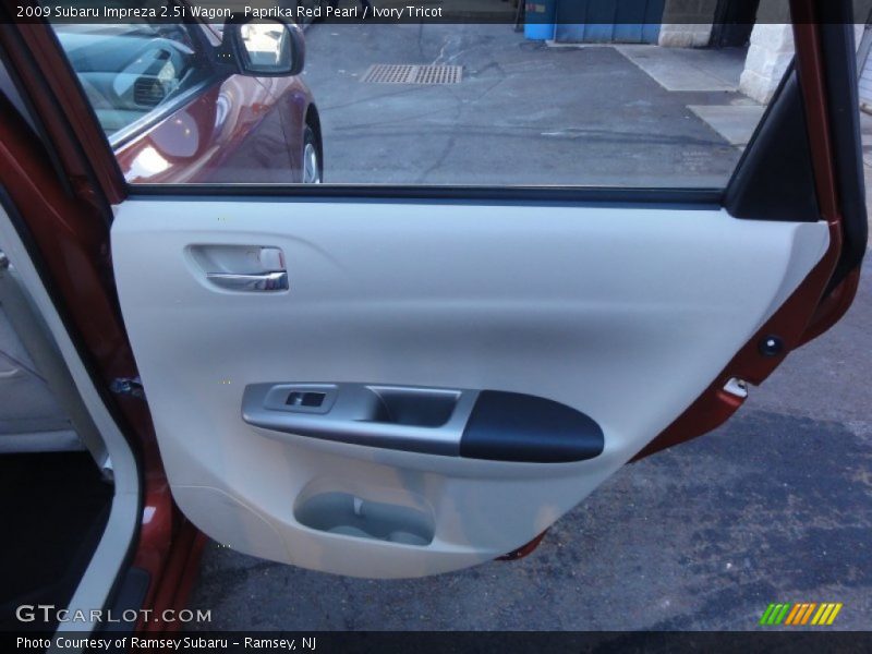 Paprika Red Pearl / Ivory Tricot 2009 Subaru Impreza 2.5i Wagon