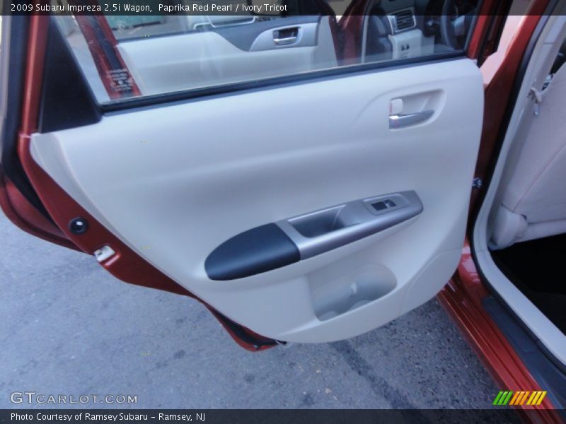 Paprika Red Pearl / Ivory Tricot 2009 Subaru Impreza 2.5i Wagon