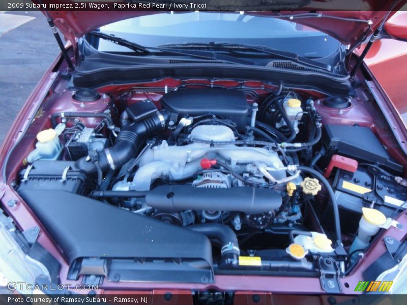 Paprika Red Pearl / Ivory Tricot 2009 Subaru Impreza 2.5i Wagon