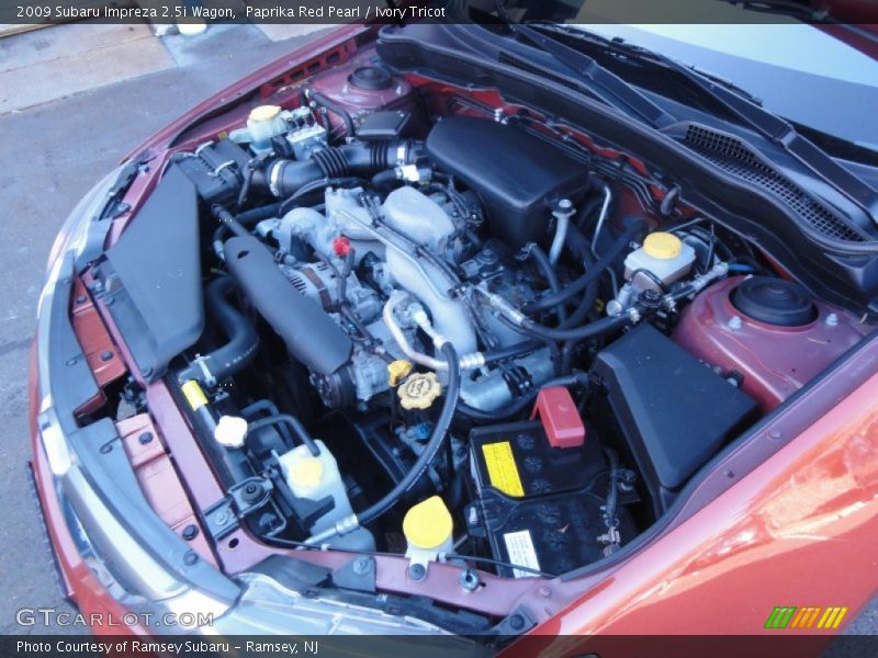 Paprika Red Pearl / Ivory Tricot 2009 Subaru Impreza 2.5i Wagon