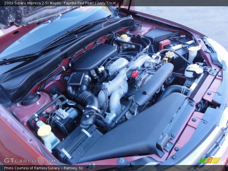 Paprika Red Pearl / Ivory Tricot 2009 Subaru Impreza 2.5i Wagon