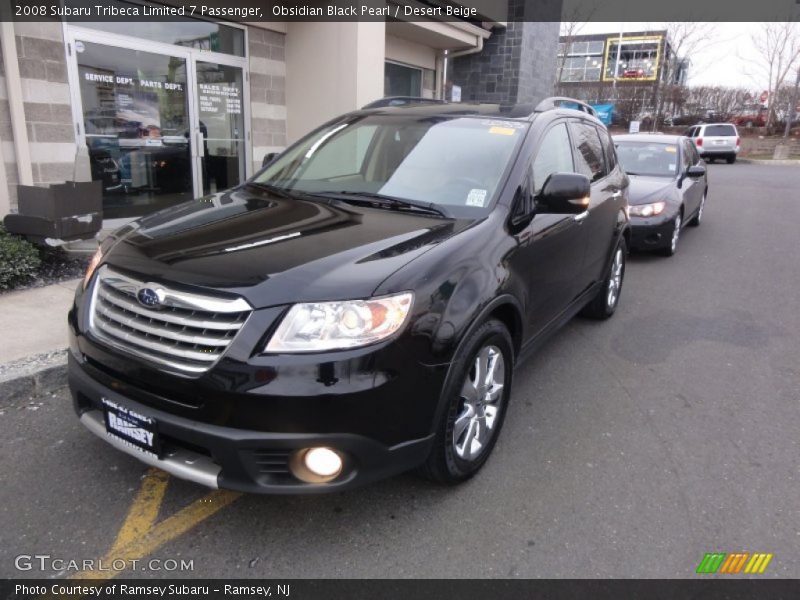 Obsidian Black Pearl / Desert Beige 2008 Subaru Tribeca Limited 7 Passenger