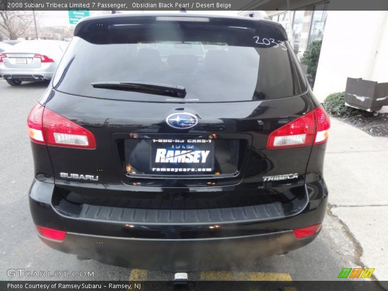 Obsidian Black Pearl / Desert Beige 2008 Subaru Tribeca Limited 7 Passenger