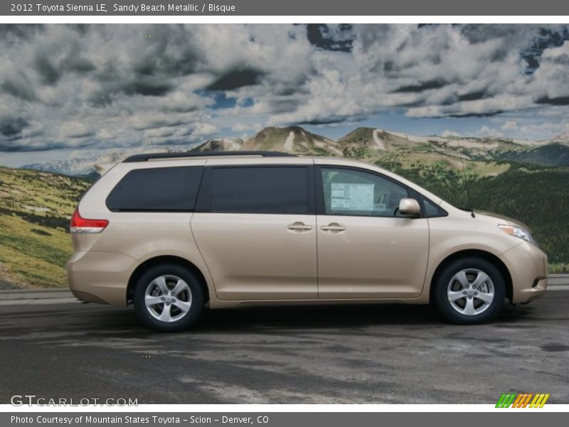  2012 Sienna LE Sandy Beach Metallic