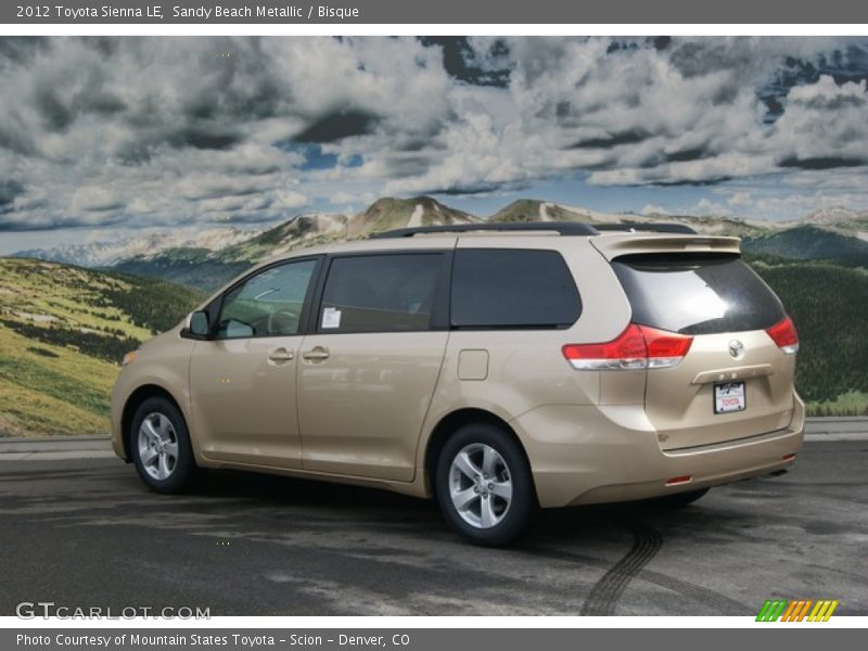  2012 Sienna LE Sandy Beach Metallic