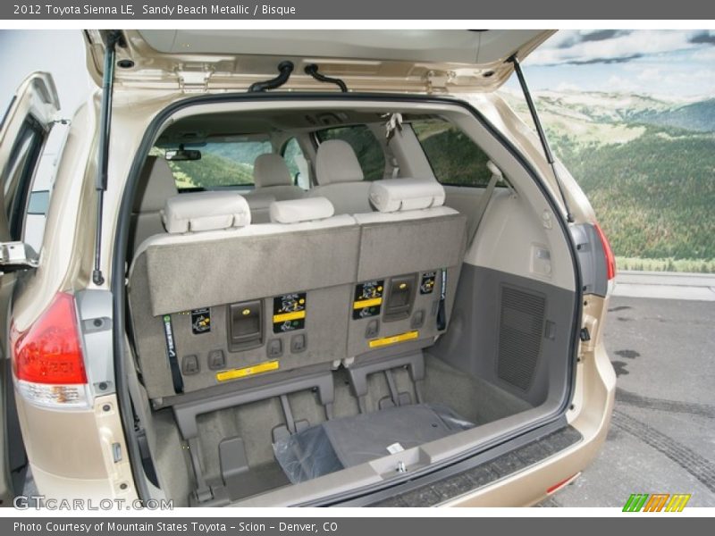  2012 Sienna LE Trunk