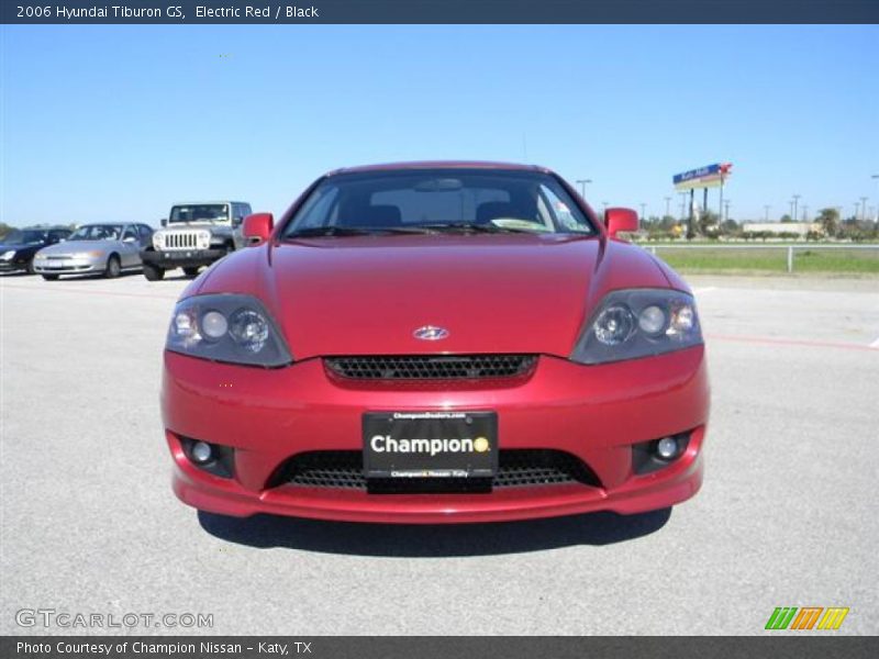 Electric Red / Black 2006 Hyundai Tiburon GS
