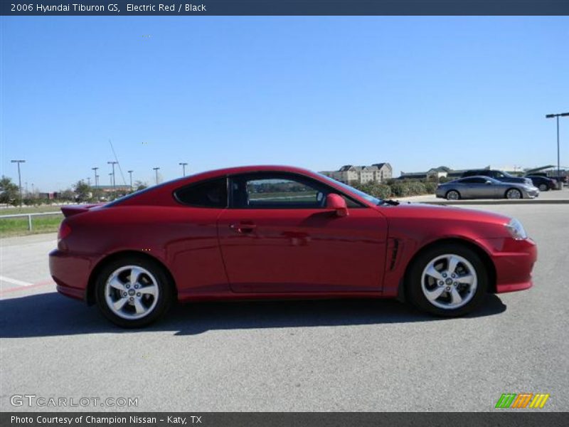 Electric Red / Black 2006 Hyundai Tiburon GS