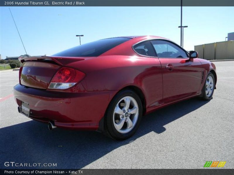 Electric Red / Black 2006 Hyundai Tiburon GS