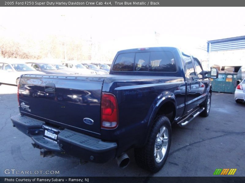 True Blue Metallic / Black 2005 Ford F250 Super Duty Harley Davidson Crew Cab 4x4