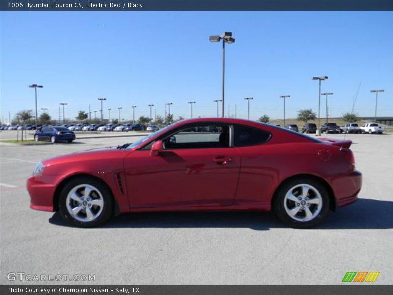 Electric Red / Black 2006 Hyundai Tiburon GS