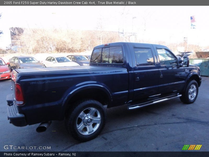 True Blue Metallic / Black 2005 Ford F250 Super Duty Harley Davidson Crew Cab 4x4