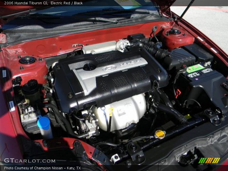 Electric Red / Black 2006 Hyundai Tiburon GS
