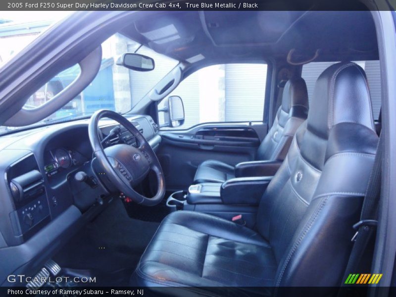 True Blue Metallic / Black 2005 Ford F250 Super Duty Harley Davidson Crew Cab 4x4
