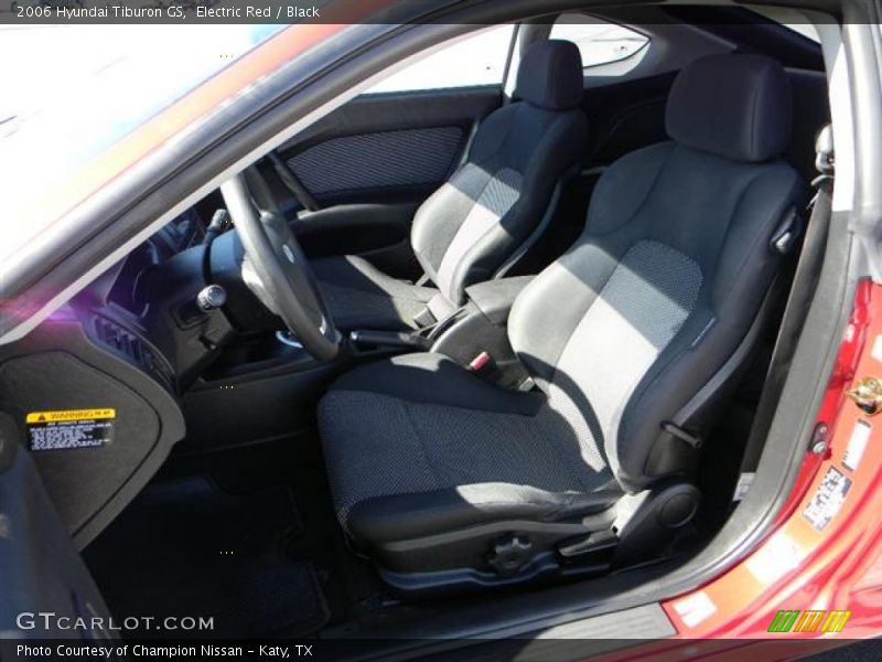 Electric Red / Black 2006 Hyundai Tiburon GS