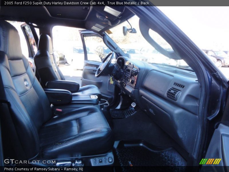 True Blue Metallic / Black 2005 Ford F250 Super Duty Harley Davidson Crew Cab 4x4
