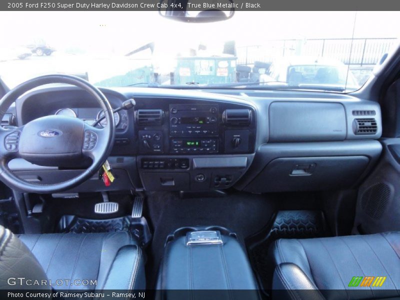 True Blue Metallic / Black 2005 Ford F250 Super Duty Harley Davidson Crew Cab 4x4