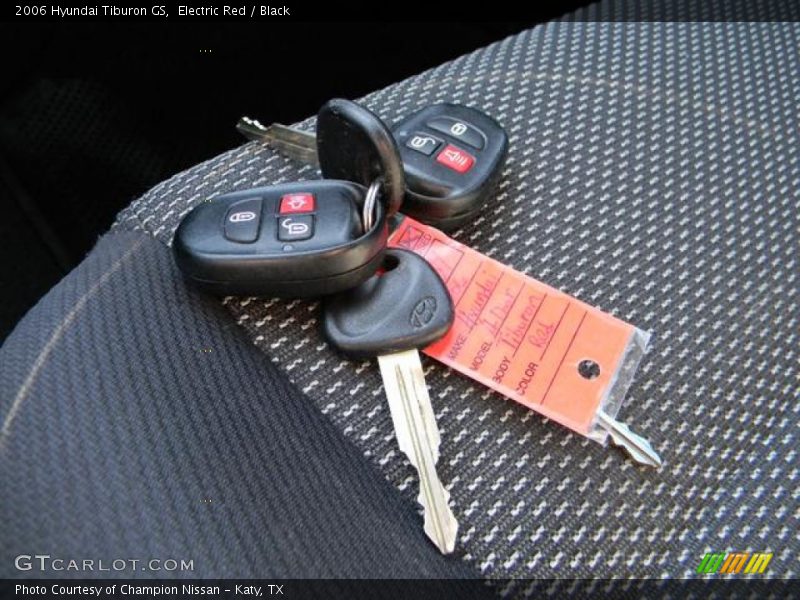 Electric Red / Black 2006 Hyundai Tiburon GS
