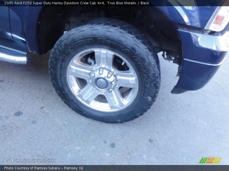 True Blue Metallic / Black 2005 Ford F250 Super Duty Harley Davidson Crew Cab 4x4