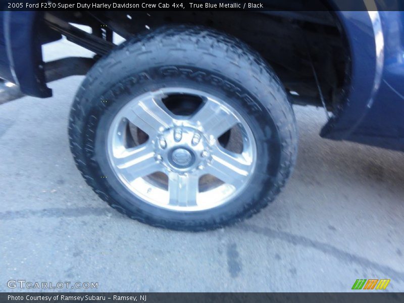 True Blue Metallic / Black 2005 Ford F250 Super Duty Harley Davidson Crew Cab 4x4
