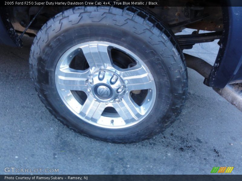 True Blue Metallic / Black 2005 Ford F250 Super Duty Harley Davidson Crew Cab 4x4
