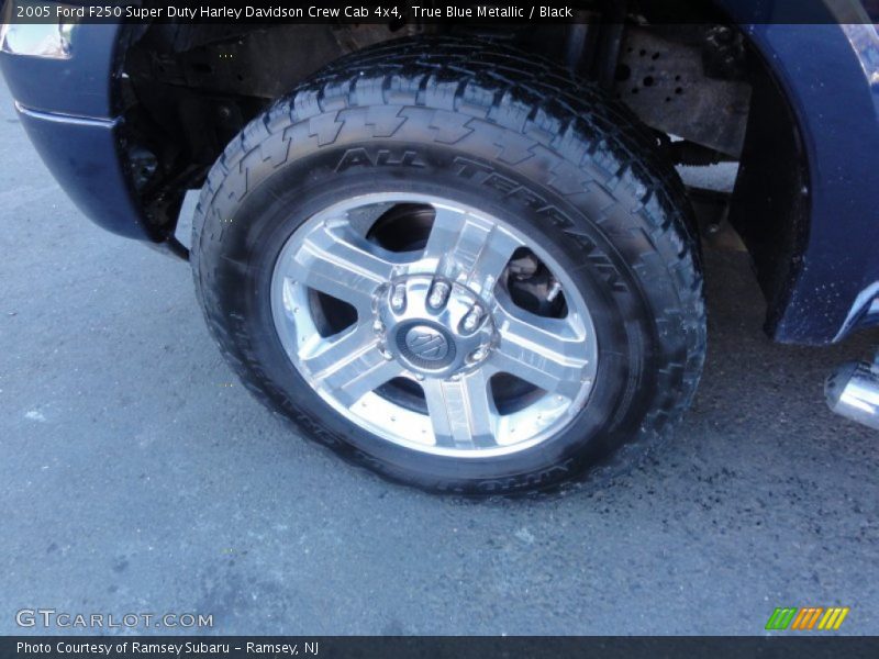 True Blue Metallic / Black 2005 Ford F250 Super Duty Harley Davidson Crew Cab 4x4