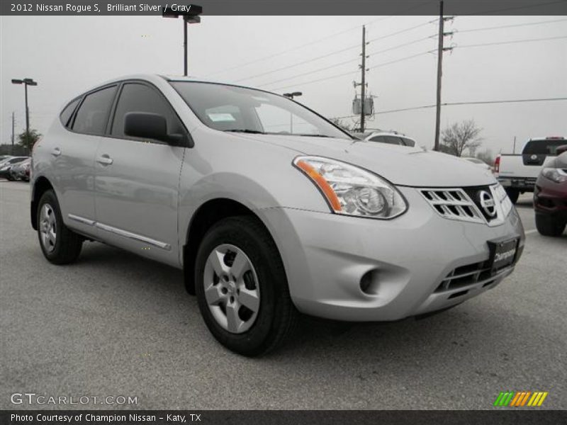 Brilliant Silver / Gray 2012 Nissan Rogue S