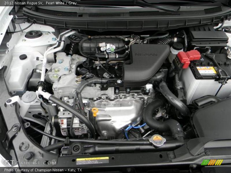 Pearl White / Gray 2012 Nissan Rogue SV