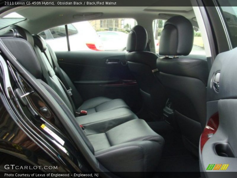 Obsidian Black / Black/Red Walnut 2011 Lexus GS 450h Hybrid