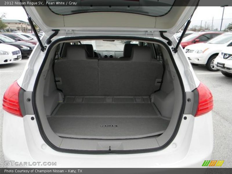 Pearl White / Gray 2012 Nissan Rogue SV