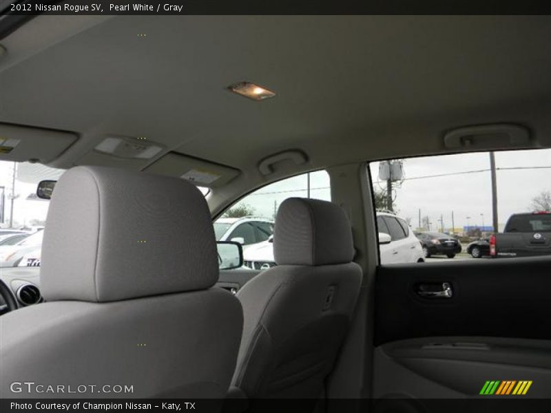 Pearl White / Gray 2012 Nissan Rogue SV