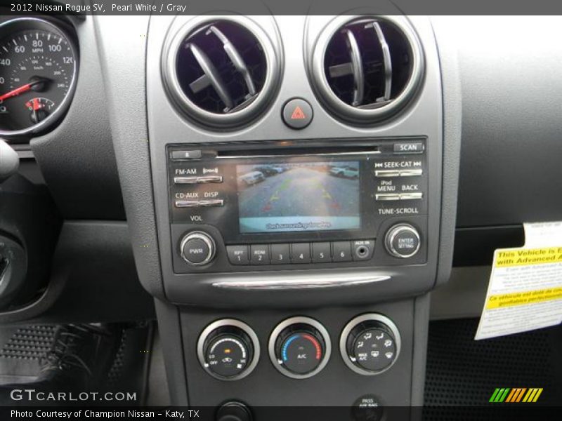 Pearl White / Gray 2012 Nissan Rogue SV
