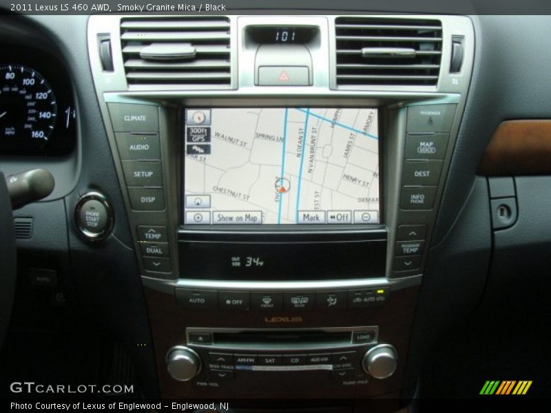 Smoky Granite Mica / Black 2011 Lexus LS 460 AWD