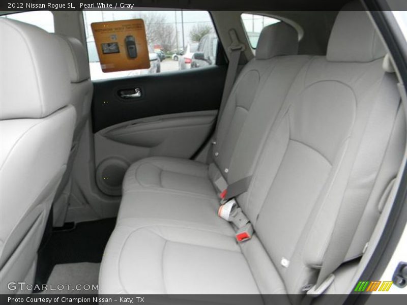 Pearl White / Gray 2012 Nissan Rogue SL
