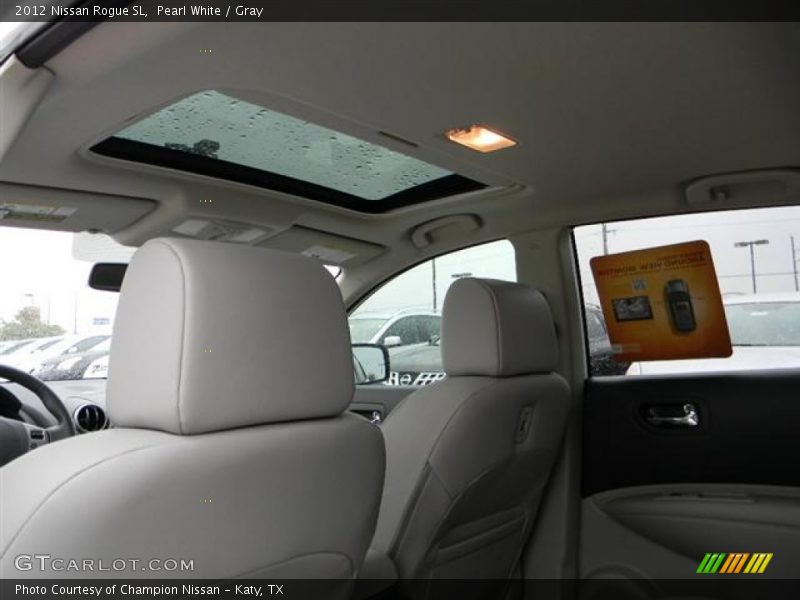 Pearl White / Gray 2012 Nissan Rogue SL