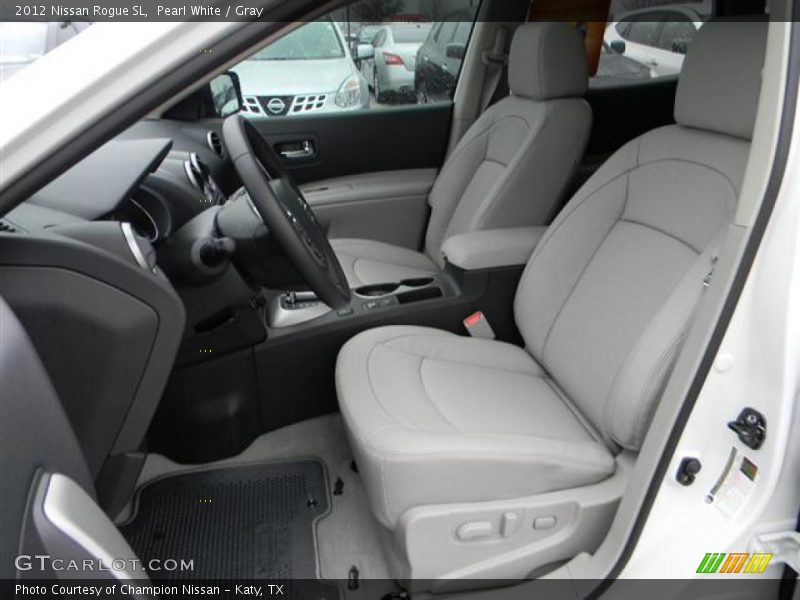 Pearl White / Gray 2012 Nissan Rogue SL