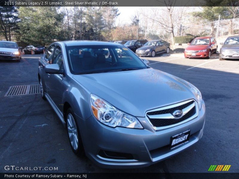 Steel Silver Metallic / Off-Black 2011 Subaru Legacy 2.5i Limited