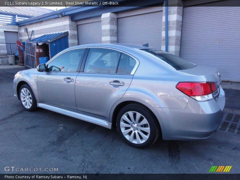 Steel Silver Metallic / Off-Black 2011 Subaru Legacy 2.5i Limited