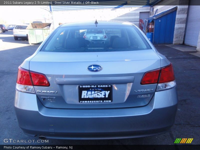 Steel Silver Metallic / Off-Black 2011 Subaru Legacy 2.5i Limited