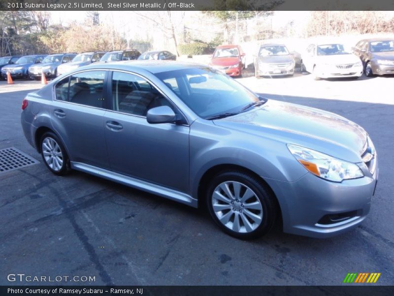 Steel Silver Metallic / Off-Black 2011 Subaru Legacy 2.5i Limited